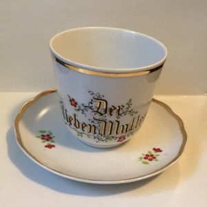 Vintage German cup and saucer Vohenstrauss mother